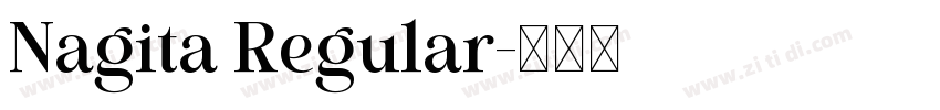 Nagita Regular字体转换